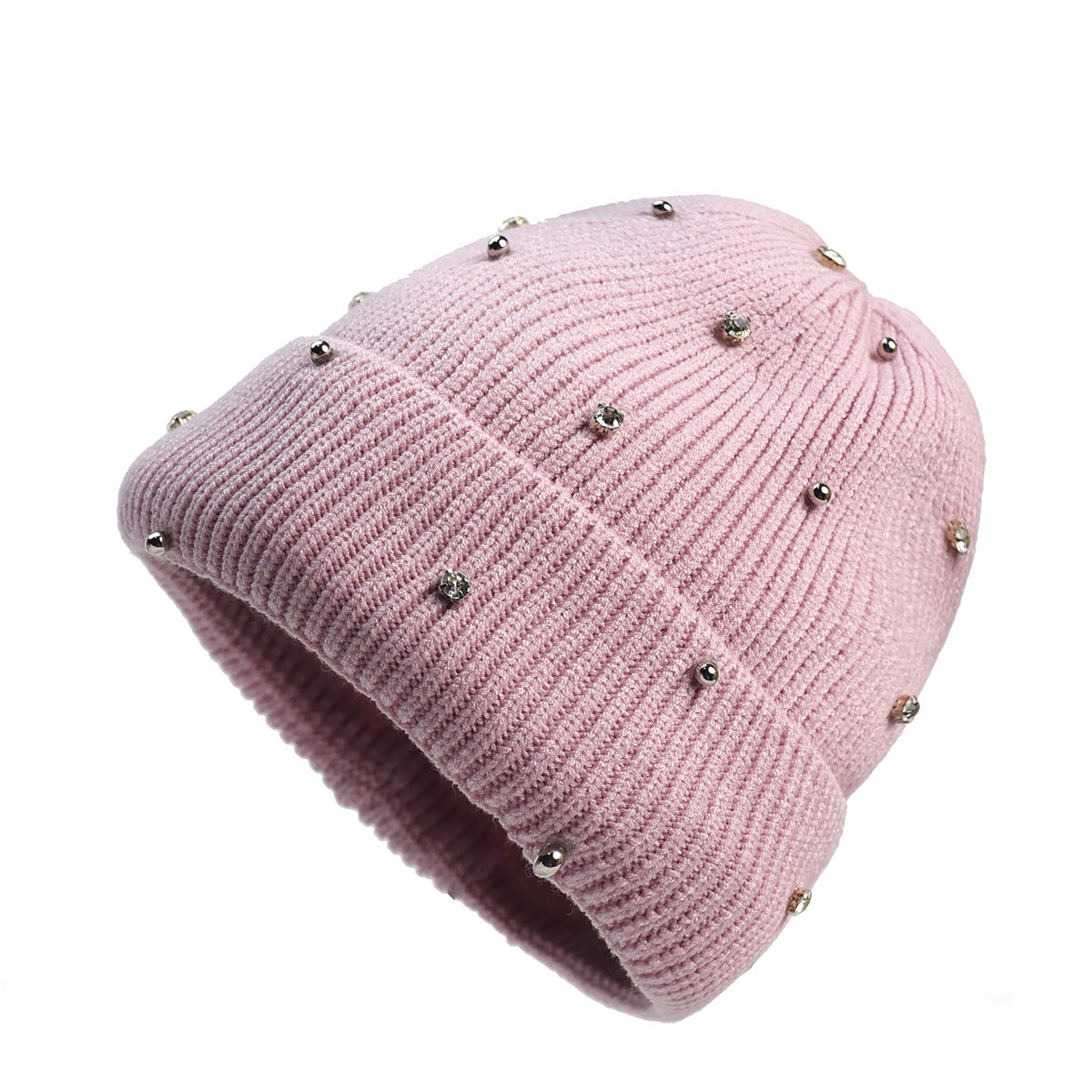 KROHN-E Damen Beanie weicher Strick dezenter Glanz Wintermütze