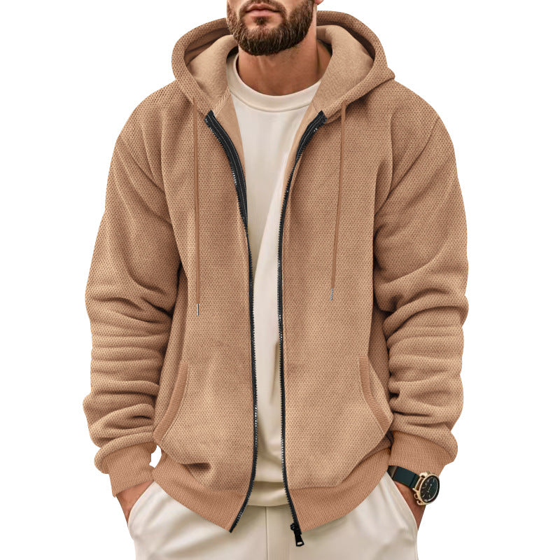 Herren Sportliche Kapuzenjacke mit innovativer Struktur Krohn-e