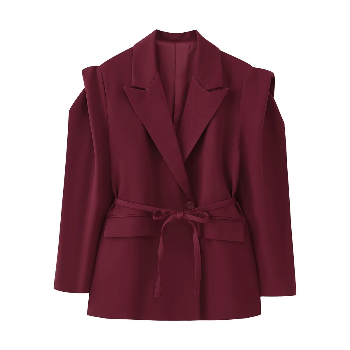 Damen eleganter Oversized-Blazer mit Gürteldetail Krohn-e