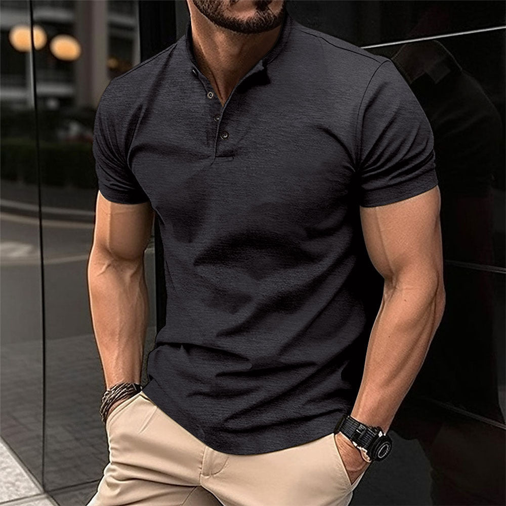 Herren Polohemd mit Knopfleiste und Kurzarm Krohn-e