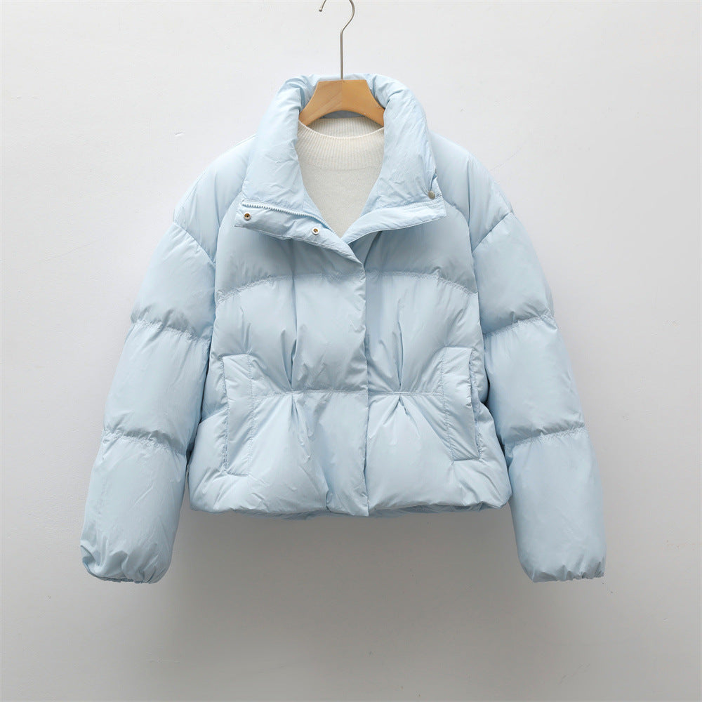 Damen modische gesteppte Kurzjacke mit hohem Kragen und praktischen Taschen Krohn-e
