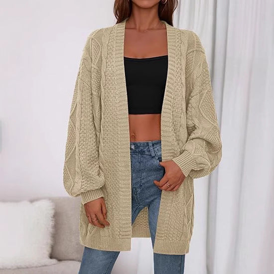 Damen Großer, gestrickter Cardigan Krohn-e