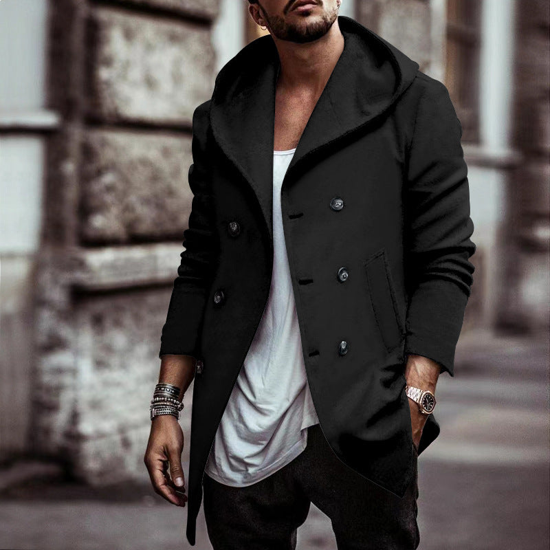 Herren modische Übergangsjacke mit Kapuze und eleganten Details Krohn-e