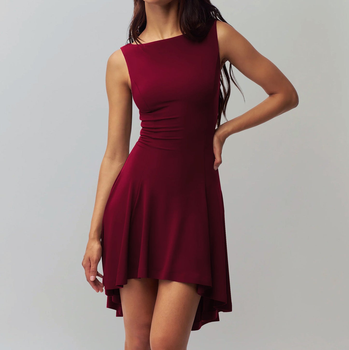 Damen ärmelloses asymmetrisches Kleid Krohn-e