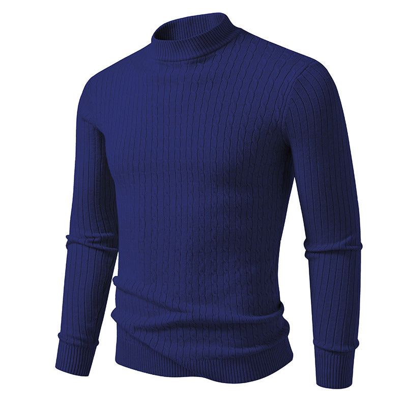 Herren Rollkragenpullover mit strukturiertem Zopfdesign Krohn-e