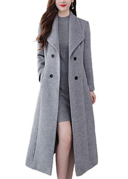 Damen Lange Wollmantel Krohn-e