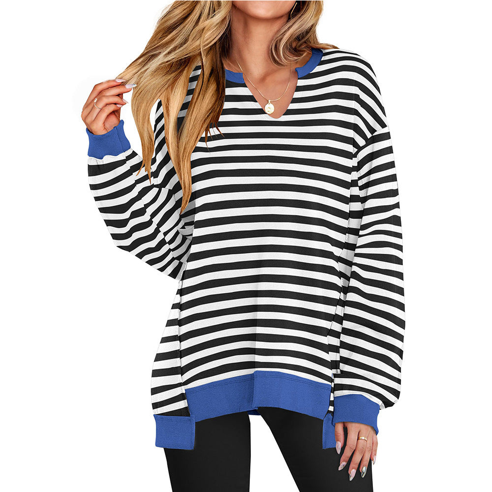 Damen Lässiger pullover mit V-Ausschnitt und überschnittenen Ärmeln Krohn-e