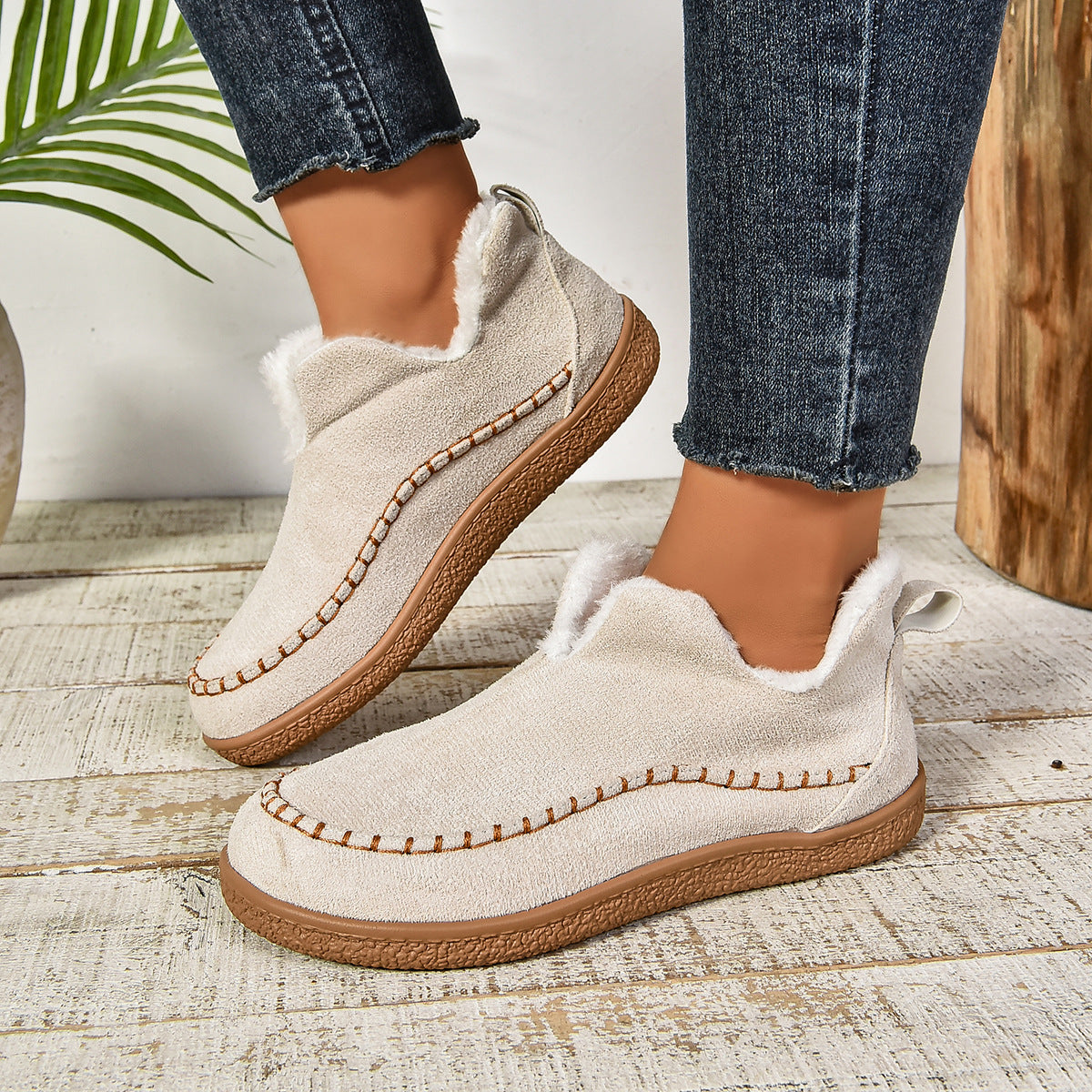 Damen Clog-Schuhe mit kuscheligem Innenfutter und rutschfester Sohle Krohn-e