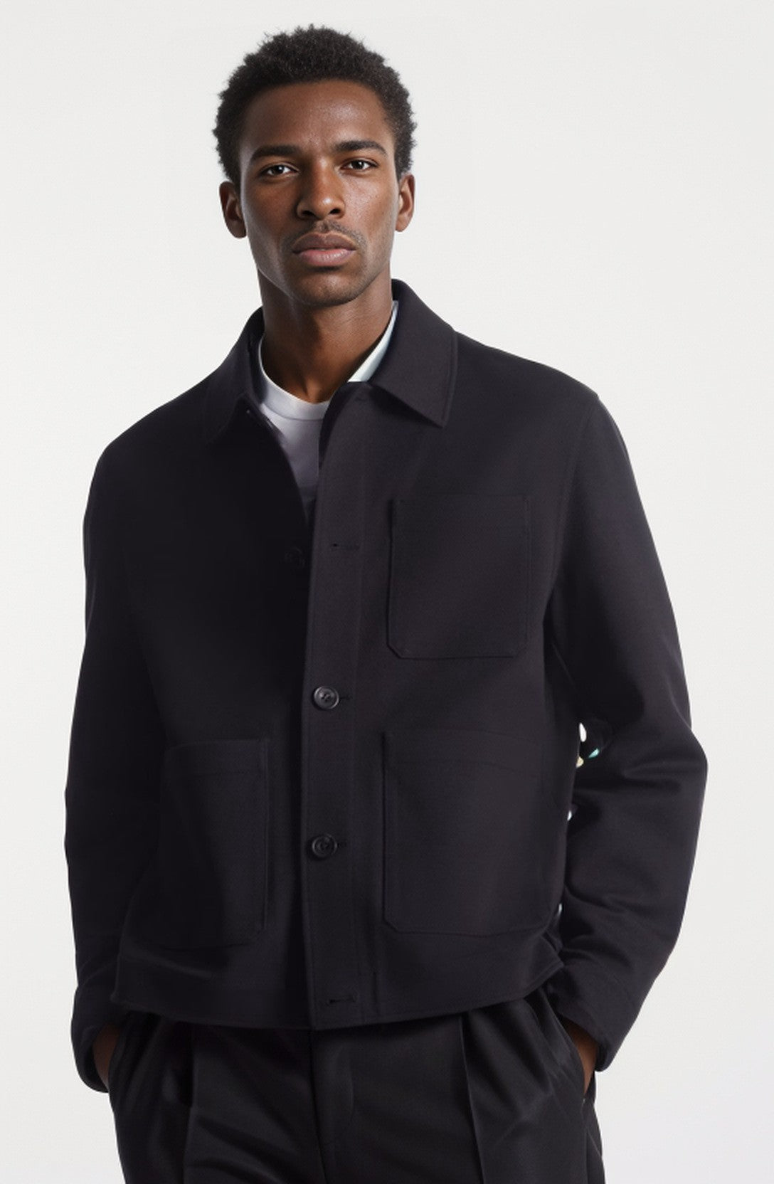 Herren modische Utility-Jacke mit praktischen Taschen Krohn-e