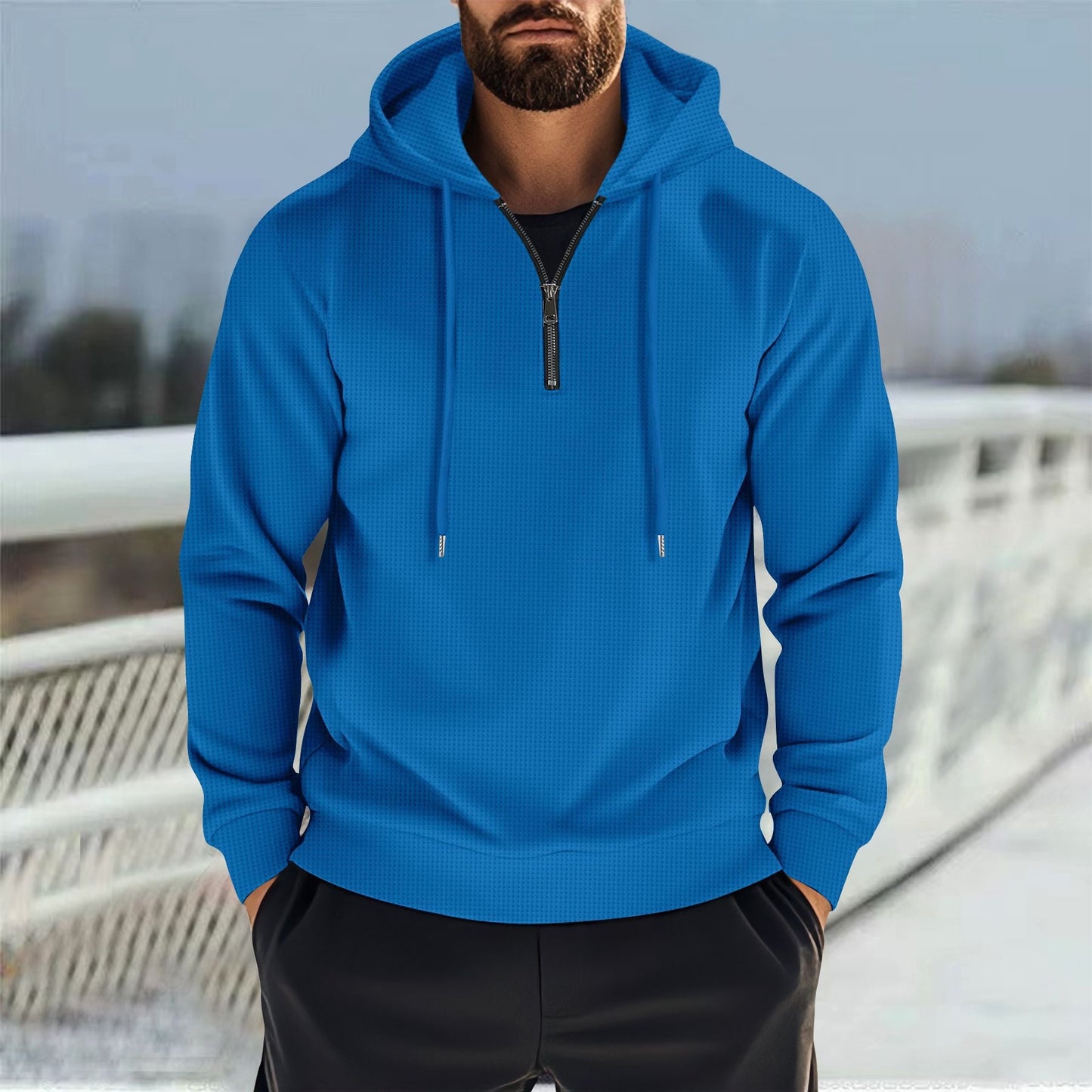 Herren Funktionspullover mit praktischem Reißverschluss und sportlichem Design Krohn-e