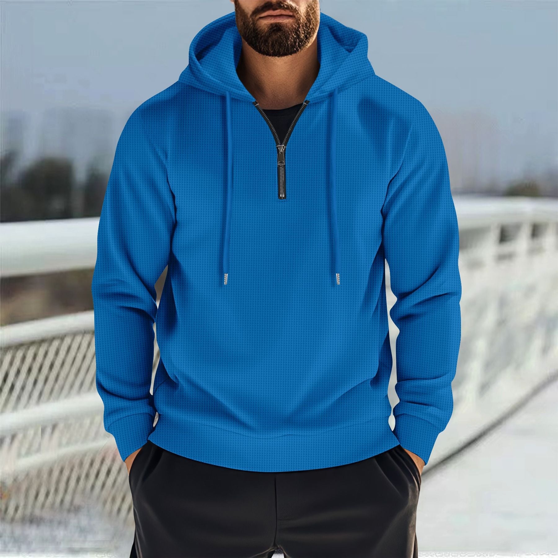 Herren Funktionspullover mit praktischem Reißverschluss und sportlichem Design Krohn-e