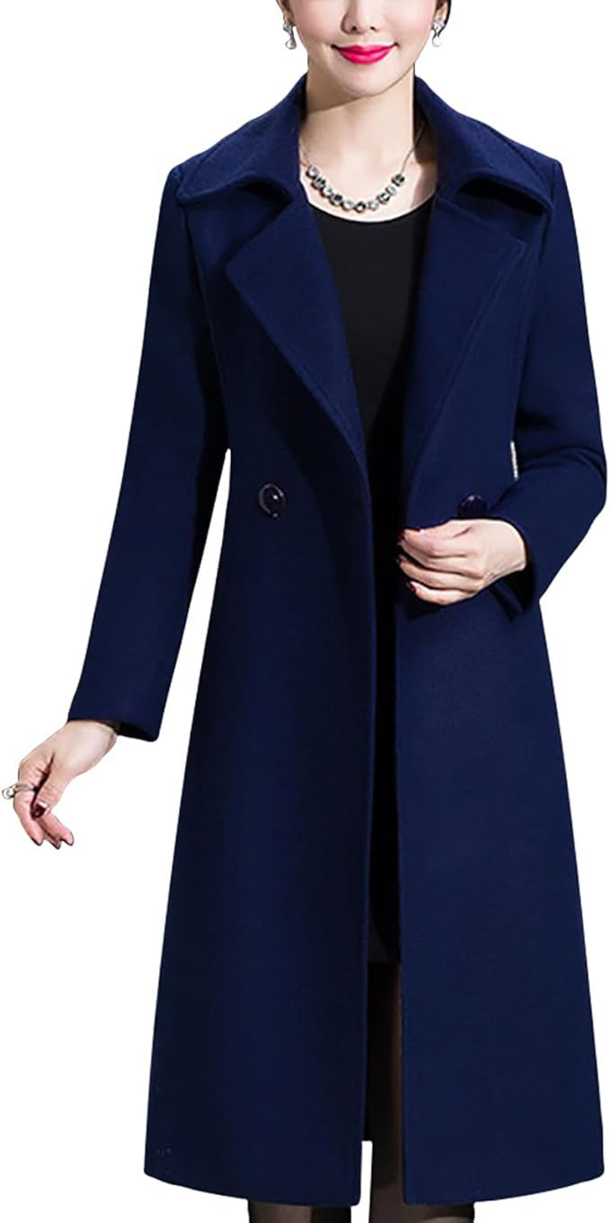 Damen Eleganter langer Mantel Krohn-e