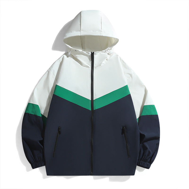 Herren leichte Übergangsjacke mit verstellbarem Kapuzensystem und atmungsaktiven Einsätzen Krohn-e