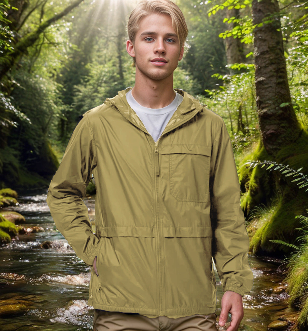 Herren winddichte Outdoor-Jacke Krohn-e