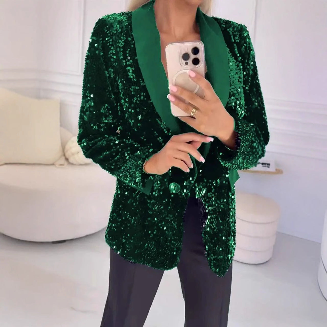 Damen Glitzernder Blazer Krohn-e