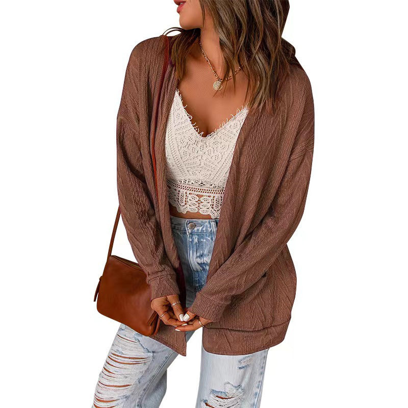 Damen lässige Long Cardigan Krohn-e