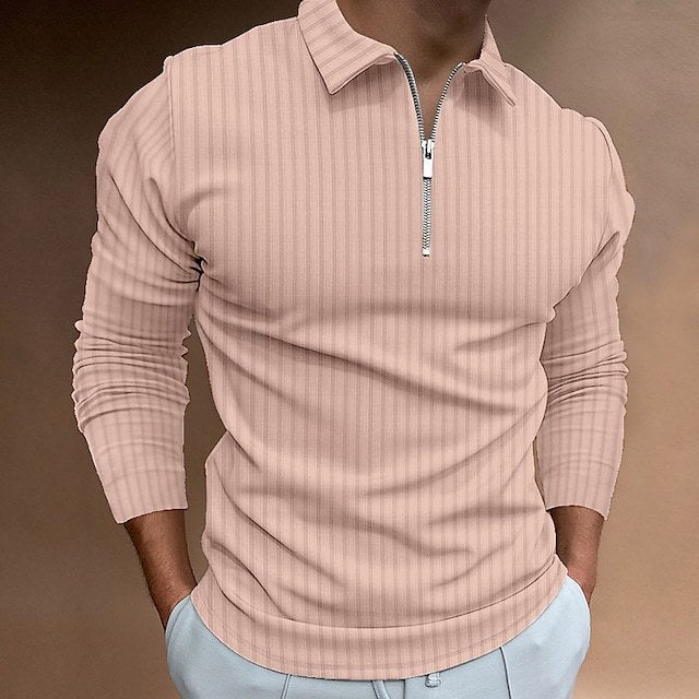 Herren modischer Poloshirt mit Reißverschluss Krohn-e