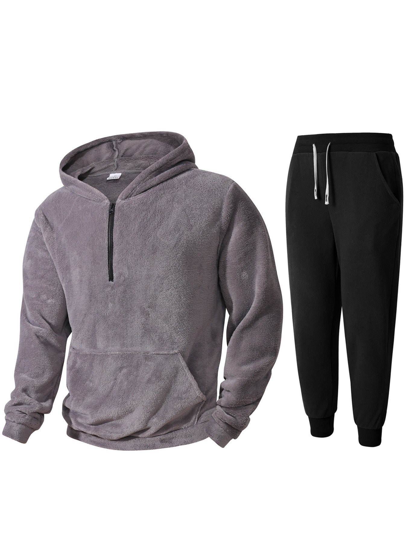 Herren kuscheliges Fleece-Hoodie und Jogginghose Set Krohn-e