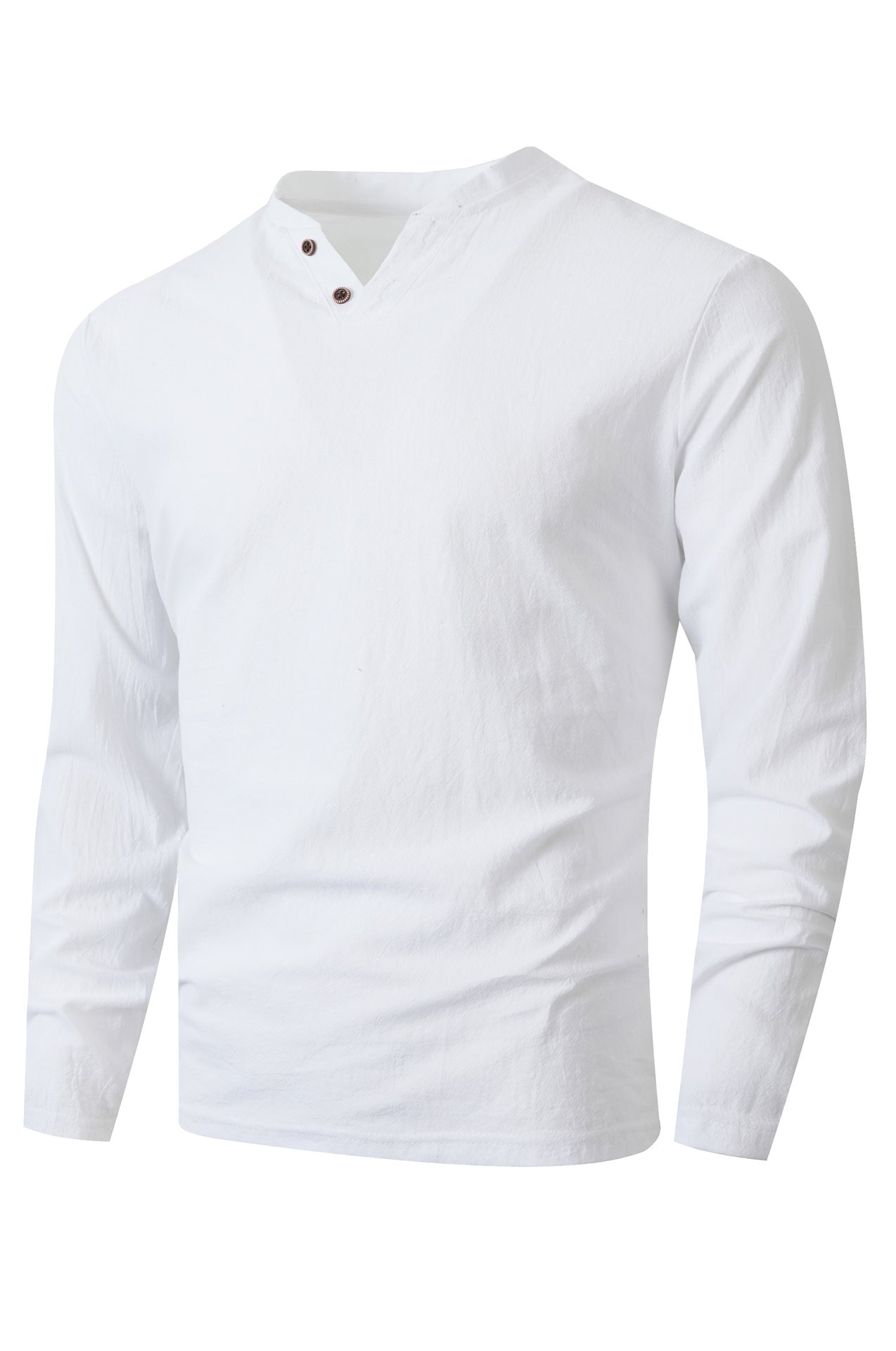Herren Langarm Shirt mit modischem Henley-Ausschnitt Krohn-e