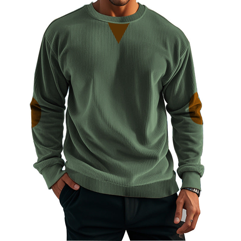 Herren komfortabler Fleece-Pullover mit Struktur Krohn-e