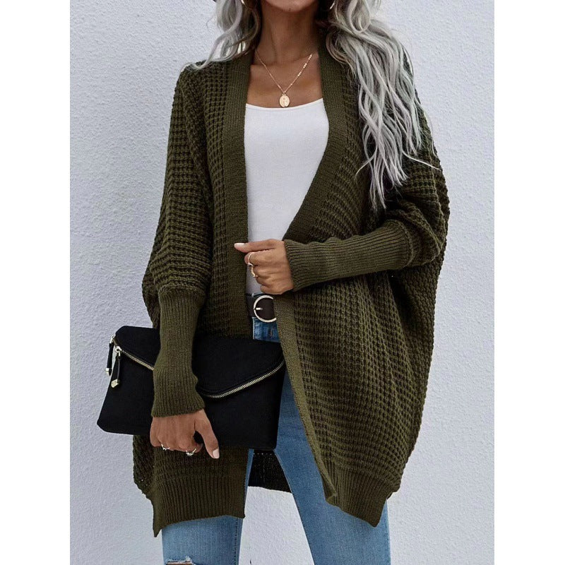 Damen luftige Strickjacke mit offenes Design und feiner Maschenstruktur Krohn-e