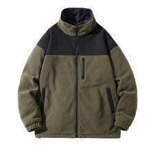 Herren Fleecejacke mit hohem Kragen und Reißverschlusstaschen Krohn-e