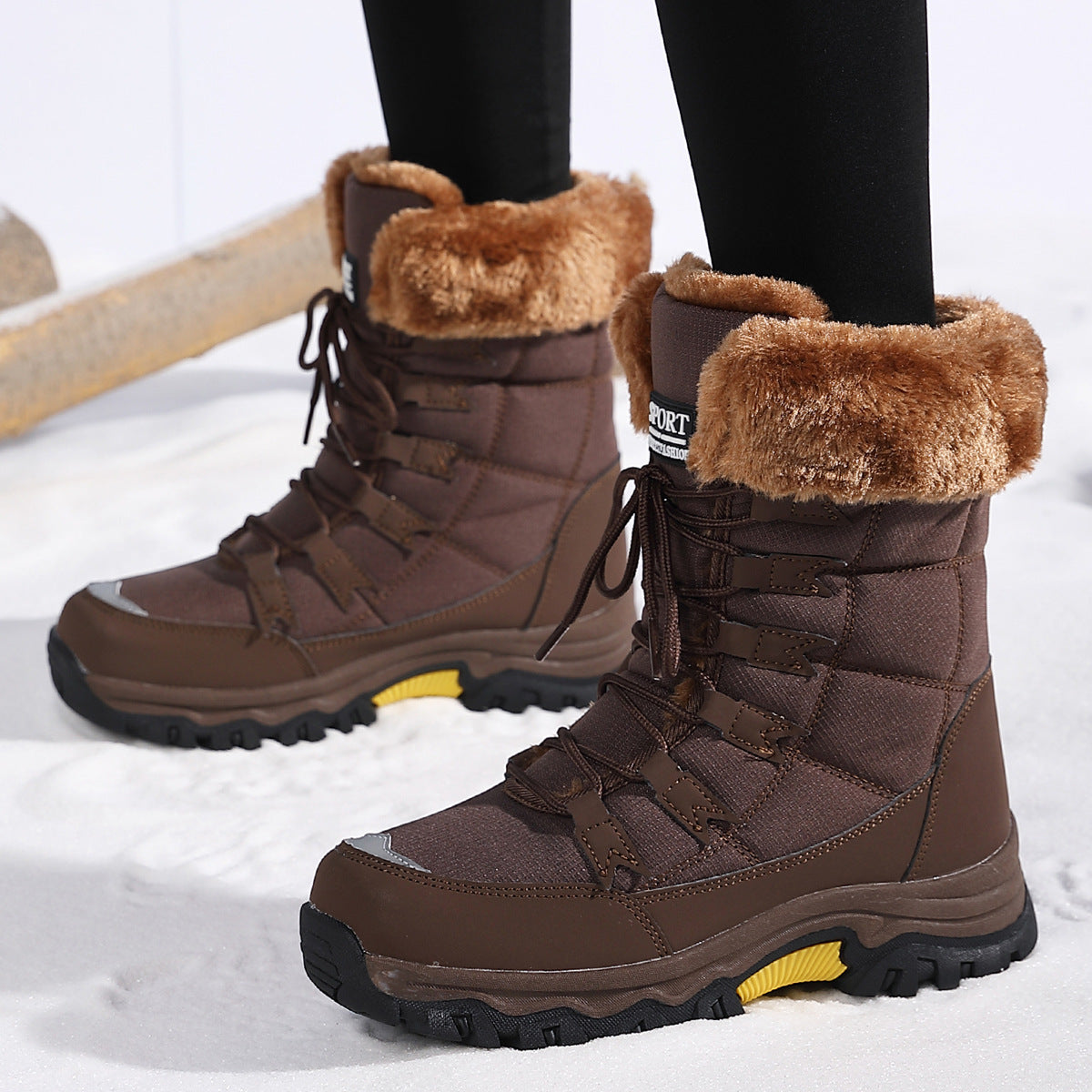 Damen Gefütterte Winterboots mit rutschfester Sohle und isolierendem Futter Krohn-e