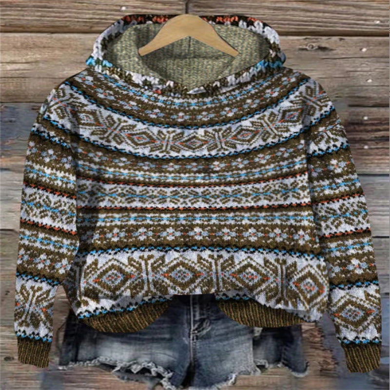 Krohn-e | Gestrickte Weste Mit Print Für Damen