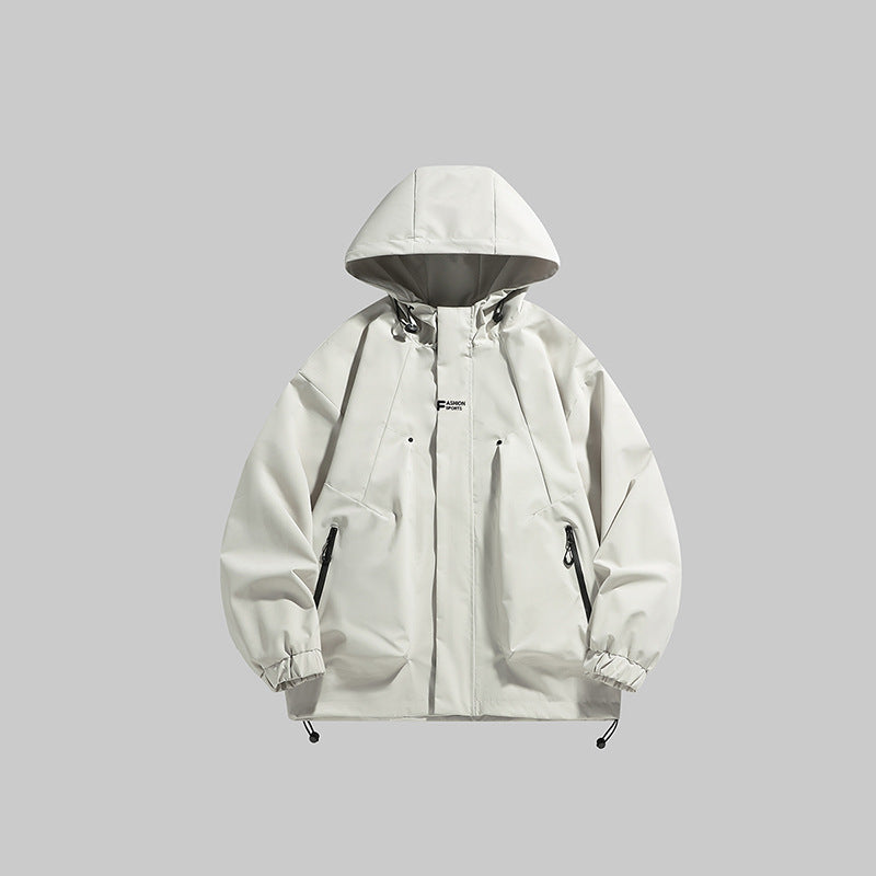 Herren multifunktionale Winterjacke mit isolierendem Fleecefutter und verstellbarer Kapuze Krohn-e