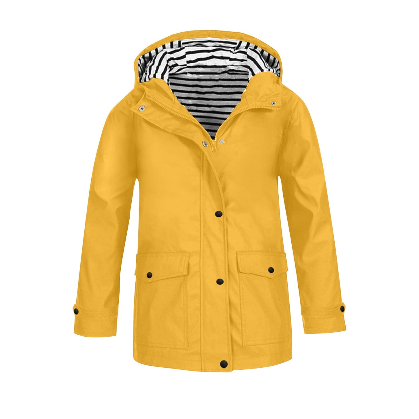 Damen wetterfeste Parkajacke mit praktischen Taschen und verstellbarem Kapuzenkragen Krohn-e