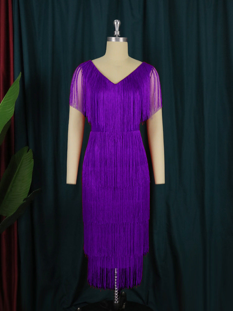 Damen Fransen Kleid Krohn-e