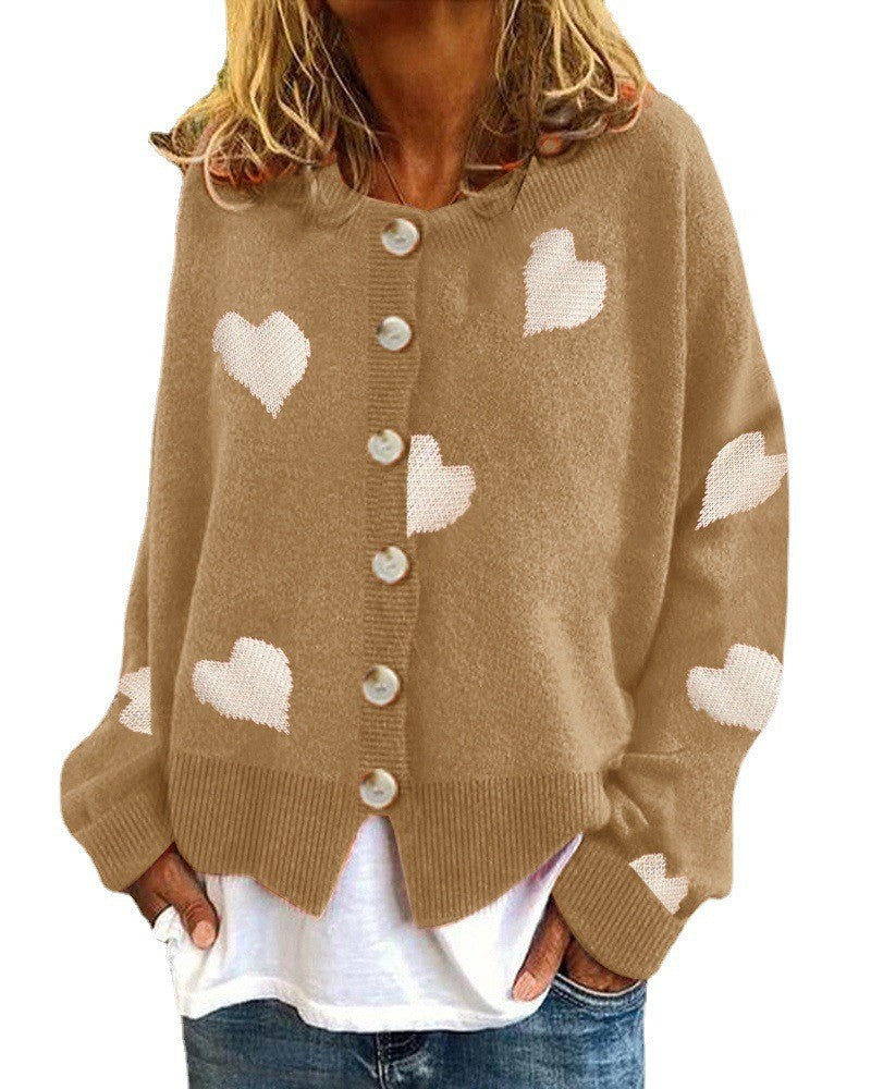 Damen Strickjacke mit Herzen Krohn-e