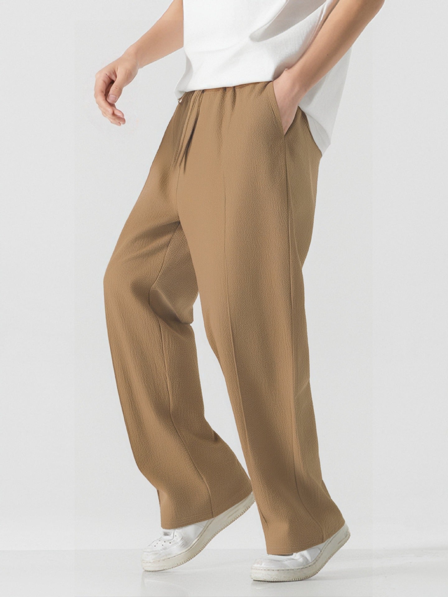 Herren Elegante, weite Freizeithose aus atmungsaktivem Gewebe Krohn-e
