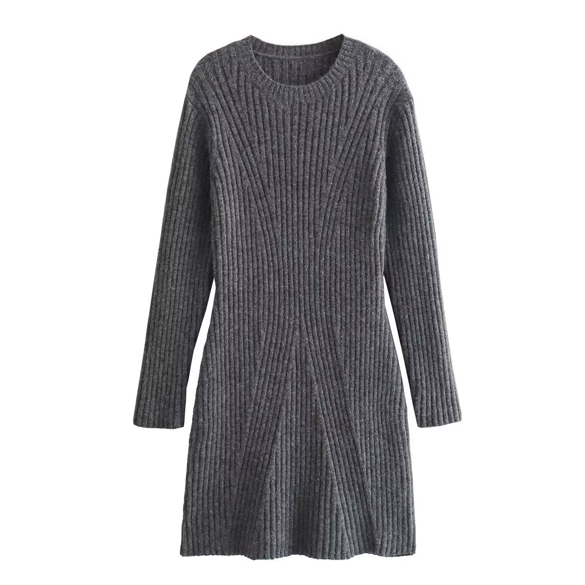 Damen Strickkleid mit modernem Rippendesign Krohn-e