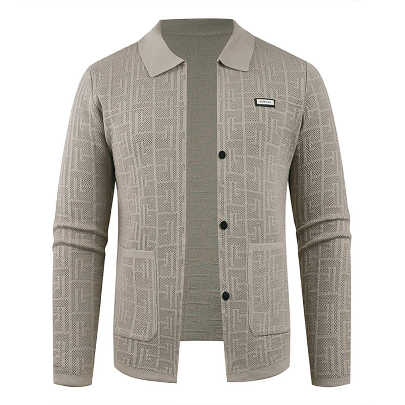 Herren modische Strickjacke mit einzigartigem Muster Krohn-e