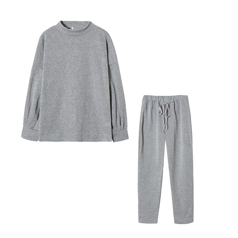 Damen Sportliches Jogginganzug-Set mit komfortablem Schnitt und hohem Kragen Krohn-e