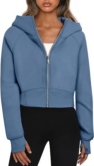 Damen cropped Kapuzenjacke Krohn-e