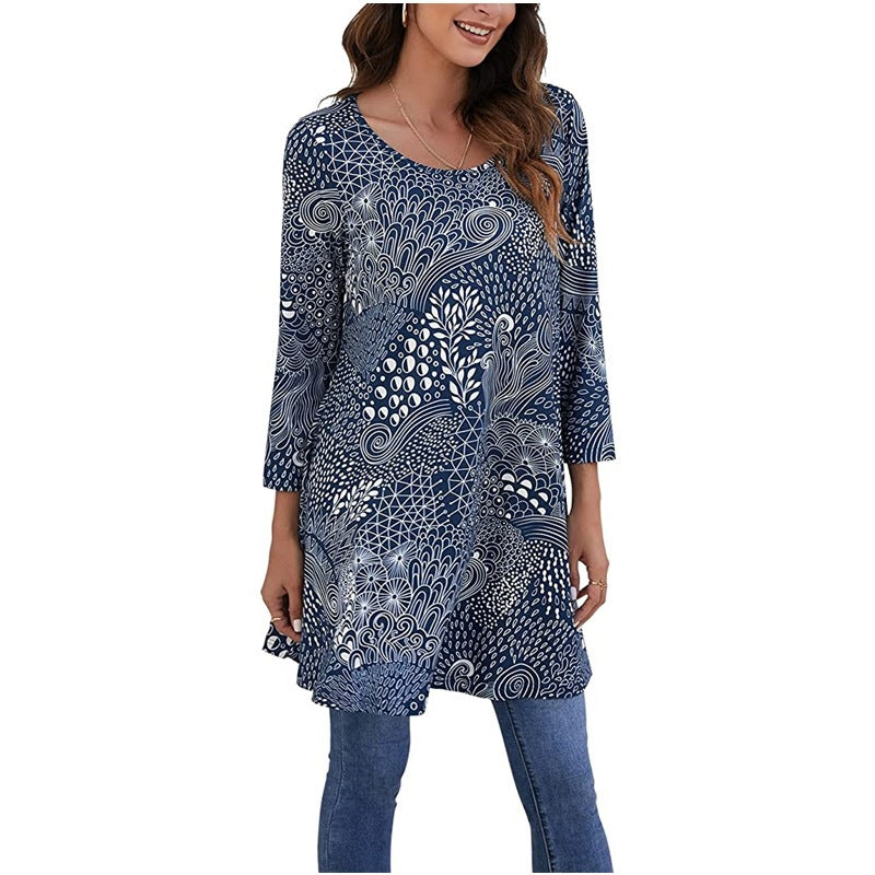 Damen Tunika mit einzigartigem Mandala-Druck Krohn-e