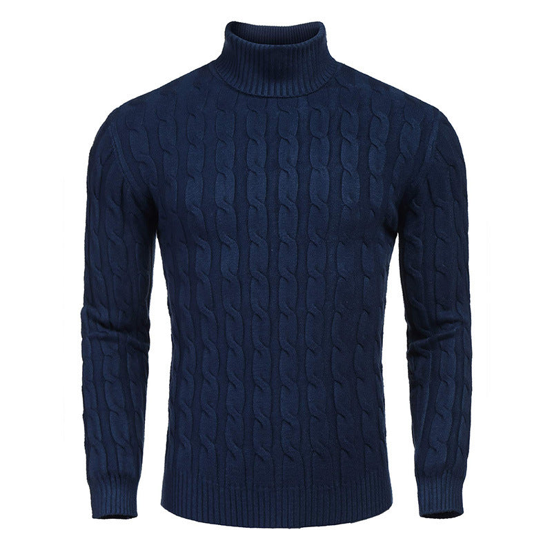 Herren modischer Rollkragenpullover mit Zopfmuster Krohn-e