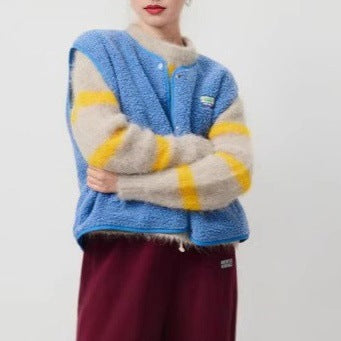Damen modische Weste mit Fleece-Futter und praktischen Taschen Krohn-e