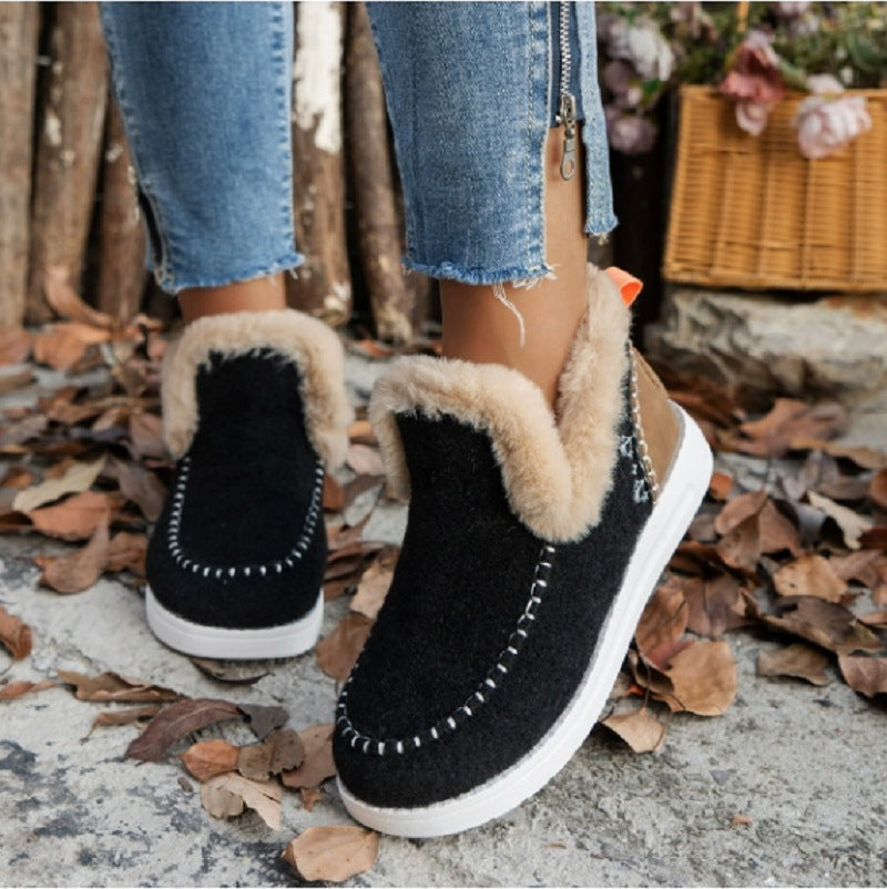 Damen bequeme Fleece-Hausschuhe mit warmem Innenfutter und rutschfester Sohle Krohn-e