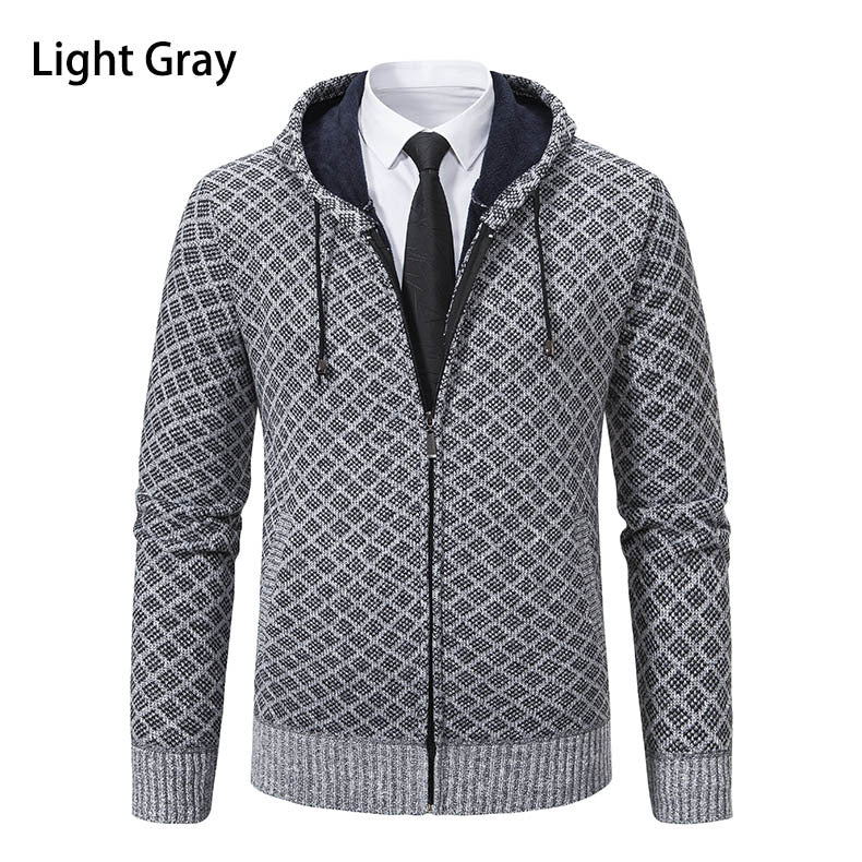 Herren modische Sweatjacke mit Kapuze und elegantem Muster Krohn-e