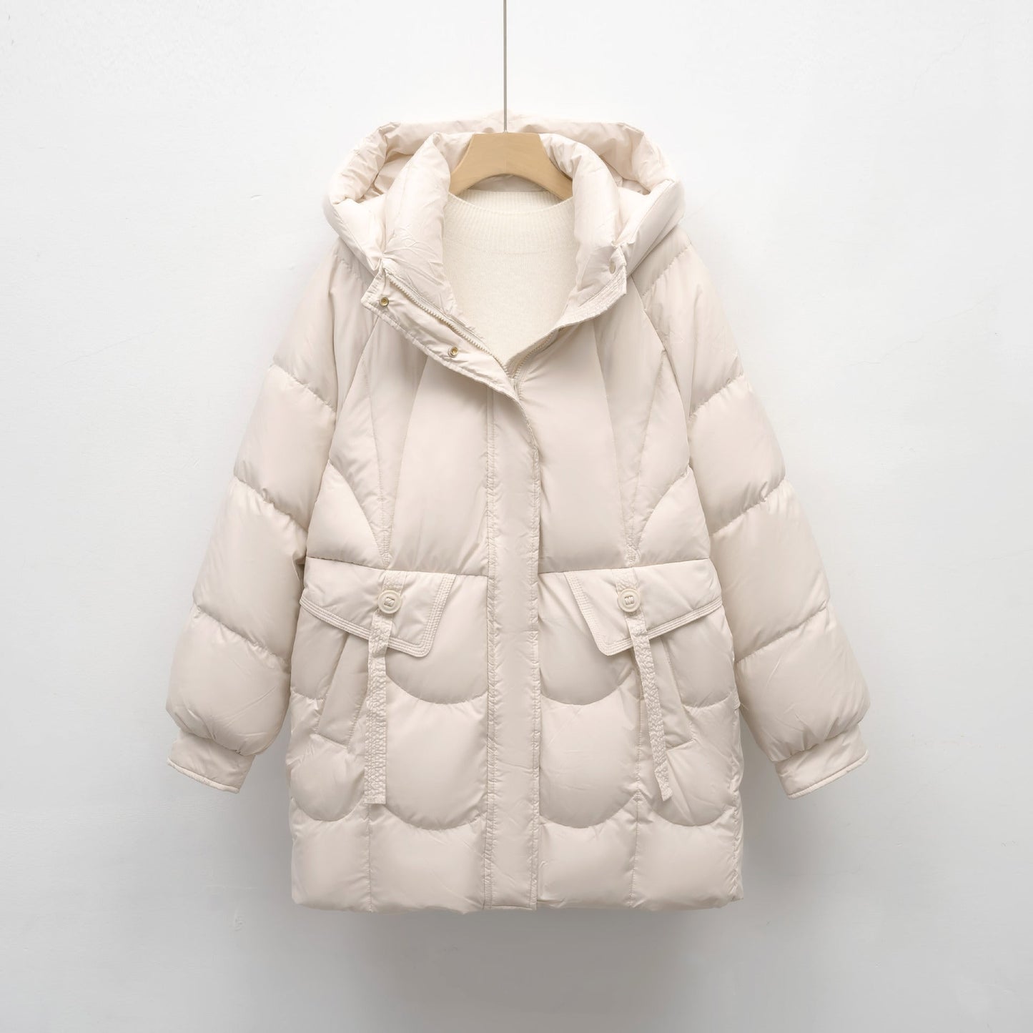 Damen bequeme Steppjacke mit Kapuze Krohn-e