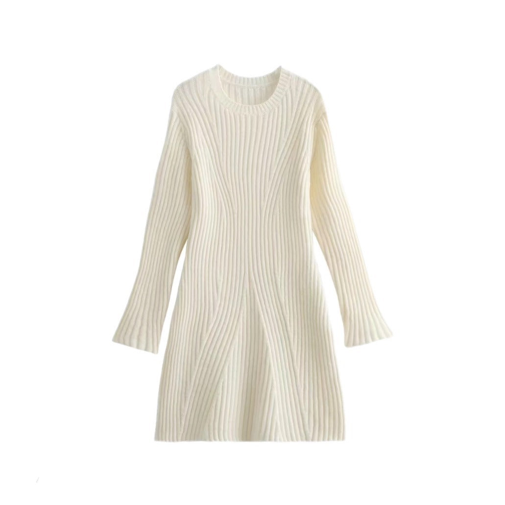 Fudus Fashion Ripped Knit Dress