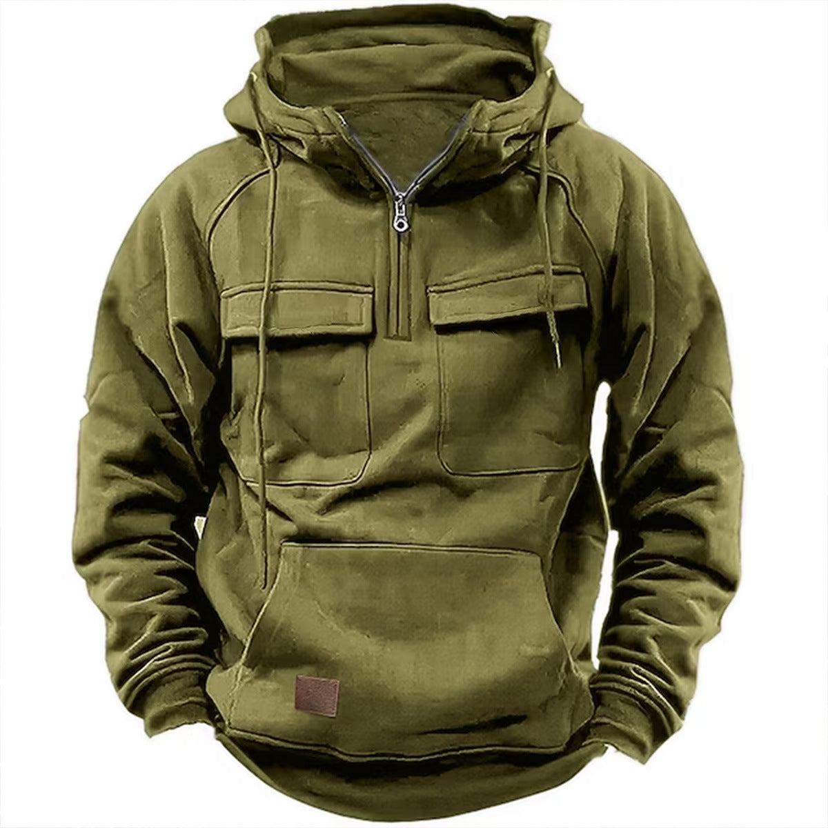 Herren lässiger Kapuzenpullover mit praktischen Taschen und modernem Schnitt Krohn-e
