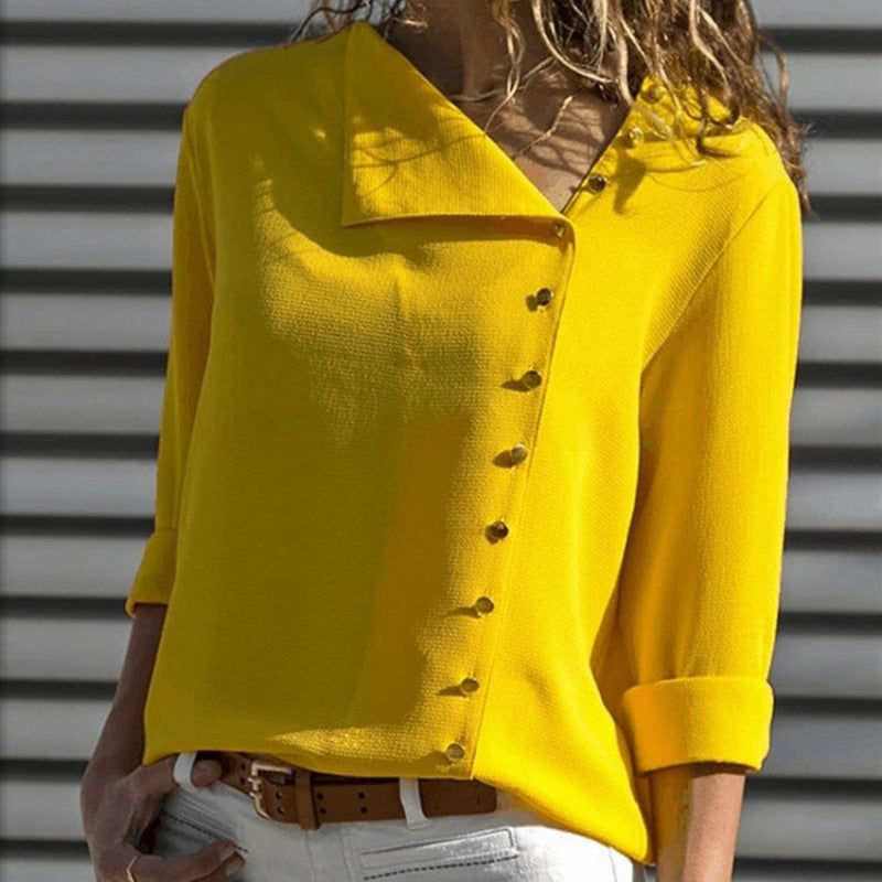 Damen Button-Up Relaxed Fit Bluse Krohn-e