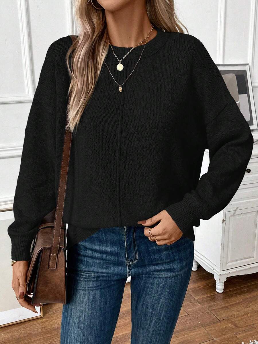 Damen lässiger Strickpullover Krohn-e