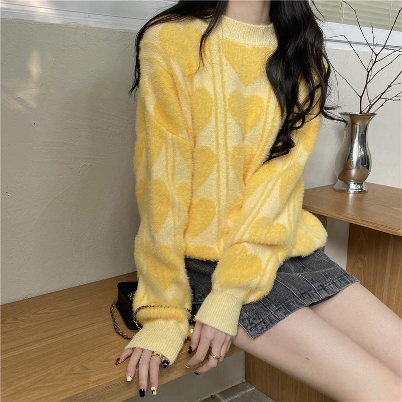 Damen kuscheliger Pullover mit abwechslungsreichem Muster und lässigem Schnitt Krohn-e