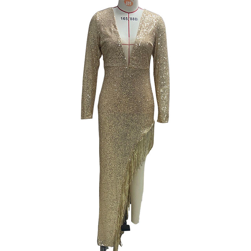 Krohn-e: Elegantes, sexy, asymmetrisches Kleid
