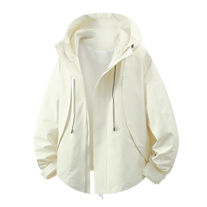 Damen winddichte Übergangsjacke mit Kapuze und verstellbarem Kordelzug Krohn-e